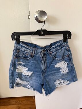 American Eagle distressed denim shorts